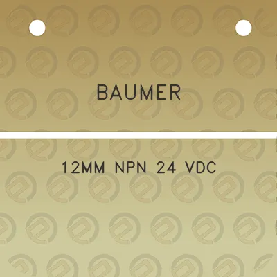 baumer-12mm-npn-24-vdc