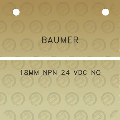 baumer-18mm-npn-24-vdc-no