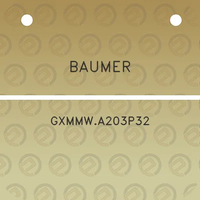 baumer-gxmmwa203p32