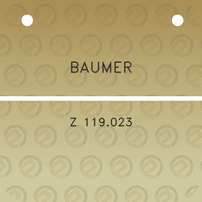 baumer-z-119023