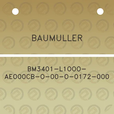 baumuller-bm3401-l1ooo-aeo00cb-o-00-o-0172-000