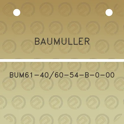 baumuller-bum61-4060-54-b-0-00