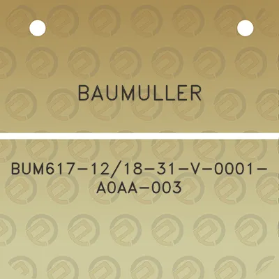 baumuller-bum617-1218-31-v-0001-a0aa-003