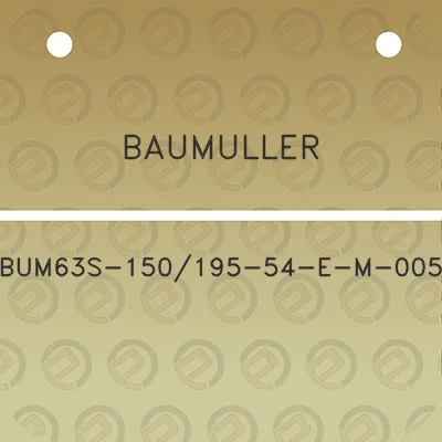 baumuller-bum63s-150195-54-e-m-005