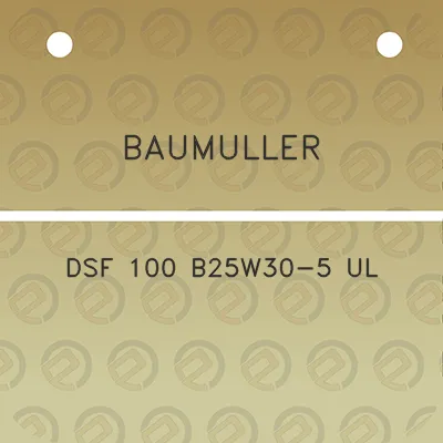 baumuller-dsf-100-b25w30-5-ul