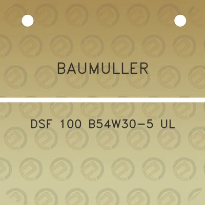 baumuller-dsf-100-b54w30-5-ul