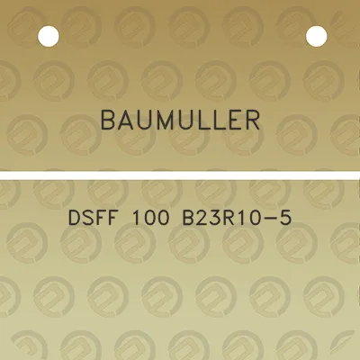 baumuller-dsff-100-b23r10-5