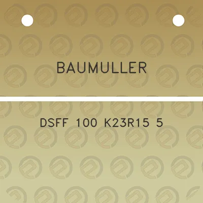 baumuller-dsff-100-k23r15-5