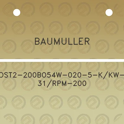 baumuller-dst2-200bo54w-020-5-kkw-31rpm-200