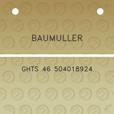 baumuller-ghts-46-504018924