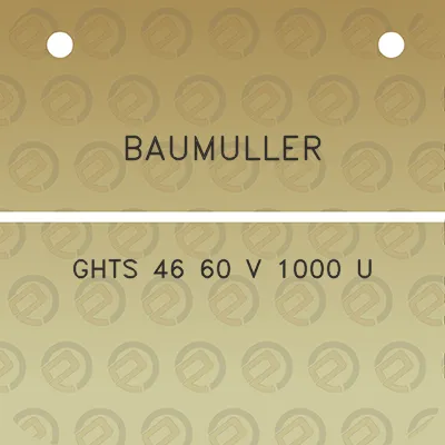 baumuller-ghts-46-60-v-1000-u