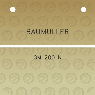 baumuller-gm-200-n