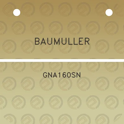 baumuller-gna160sn