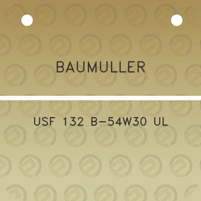 baumuller-usf-132-b-54w30-ul