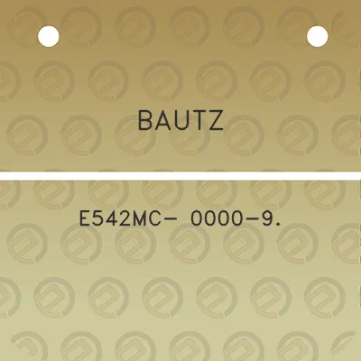 bautz-e542mc-0000-9