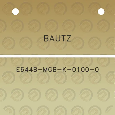 bautz-e644b-mgb-k-0100-0