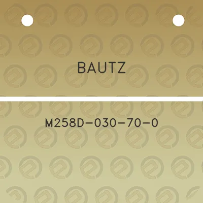 bautz-m258d-030-70-0