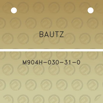 bautz-m904h-030-31-0