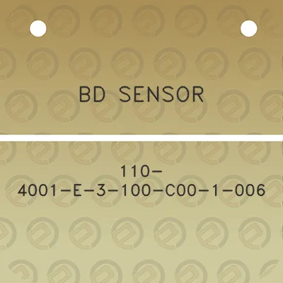 bd-sensor-110-4001-e-3-100-c00-1-006