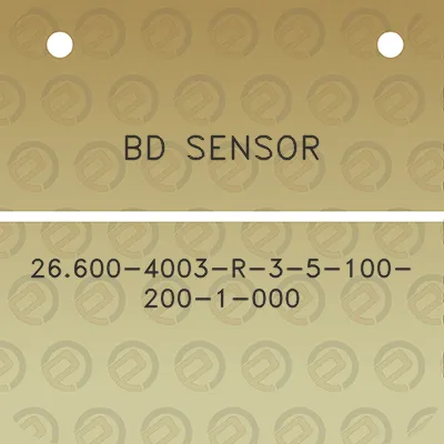 bd-sensor-26600-4003-r-3-5-100-200-1-000