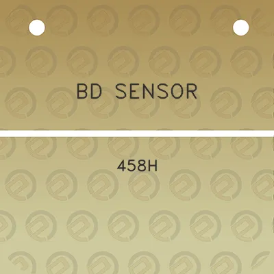 bd-sensor-458h