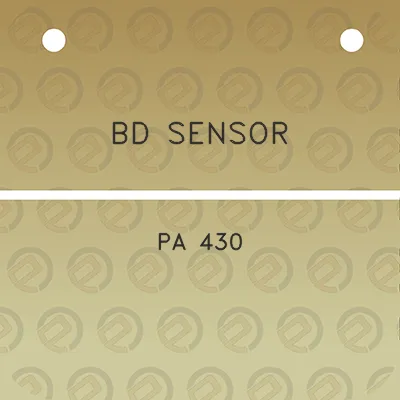 bd-sensor-pa-430