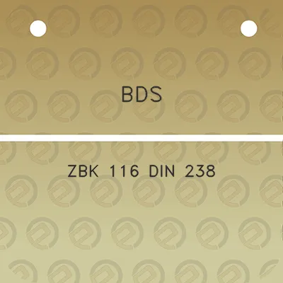 bds-zbk-116-din-238