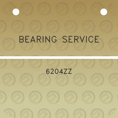 bearing-service-6204zz