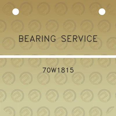 bearing-service-70w1815