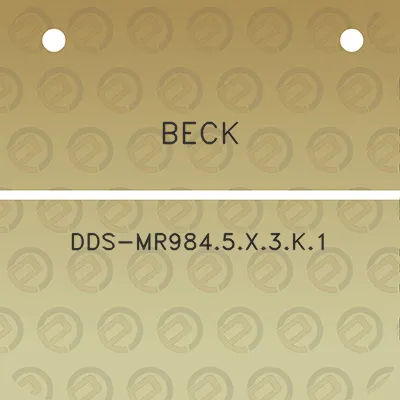 beck-dds-mr9845x3k1