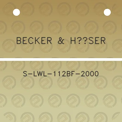 becker-huser-s-lwl-112bf-2000