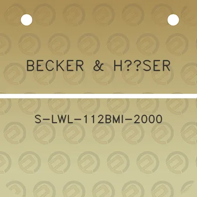 becker-huser-s-lwl-112bmi-2000