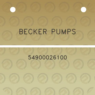 becker-pumps-54900026100