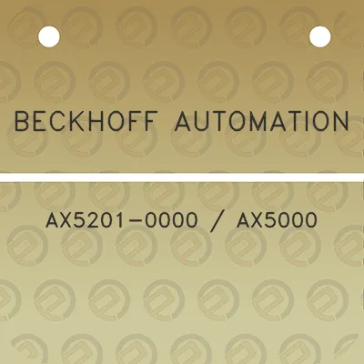 beckhoff-automation-ax5201-0000-ax5000