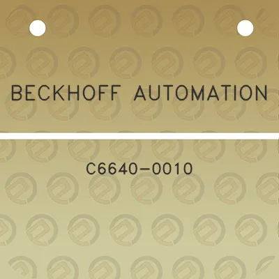 beckhoff-automation-c6640-0010