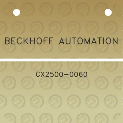 beckhoff-automation-cx2500-0060