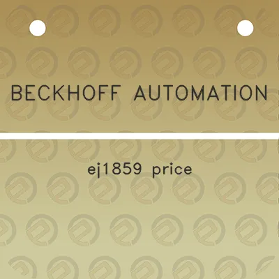 beckhoff-automation-ej1859-price