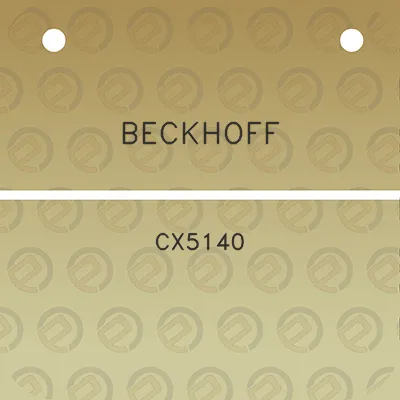 beckhoff-cx5140