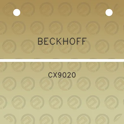 beckhoff-cx9020