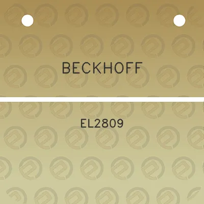 beckhoff-el2809