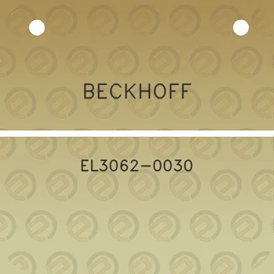 beckhoff-el3062-0030