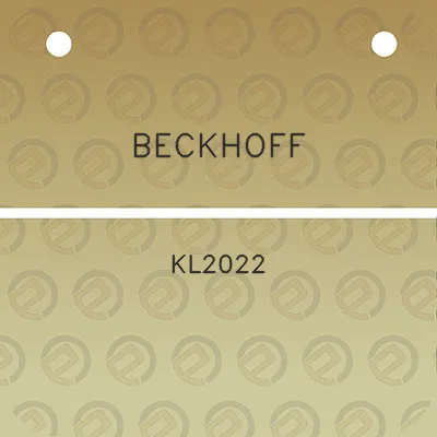 beckhoff-kl2022