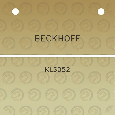 beckhoff-kl3052