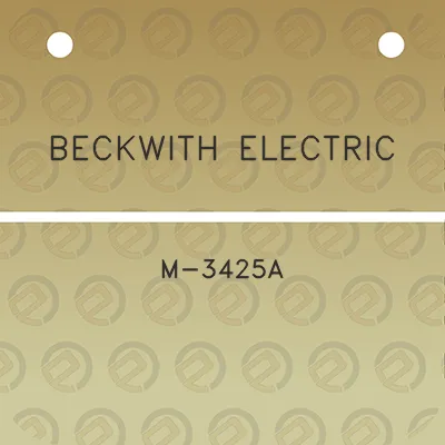 beckwith-electric-m-3425a