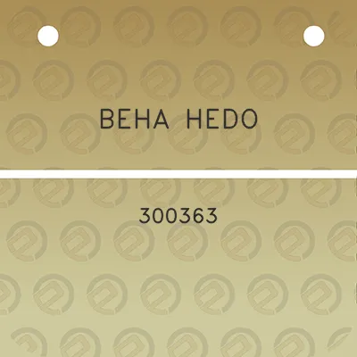 beha-hedo-300363