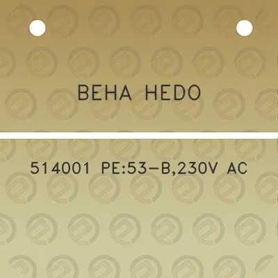 beha-hedo-514001-pe53-b230v-ac