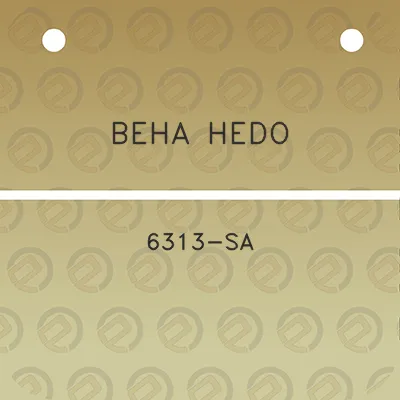 beha-hedo-6313-sa