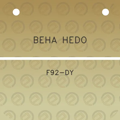 beha-hedo-f92-dy