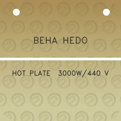 beha-hedo-hot-plate-3000w440-v