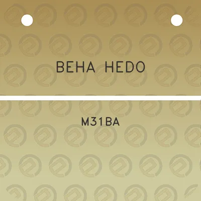 beha-hedo-m31ba